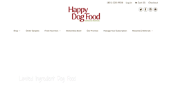 Desktop Screenshot of happydogfood.com